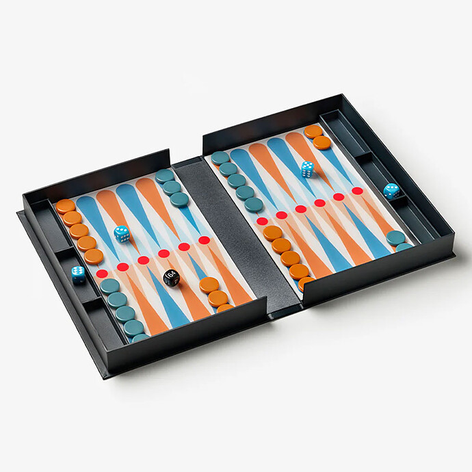 Jeu de Plateau Art of Backgammon Anthracite - Classic Printworks