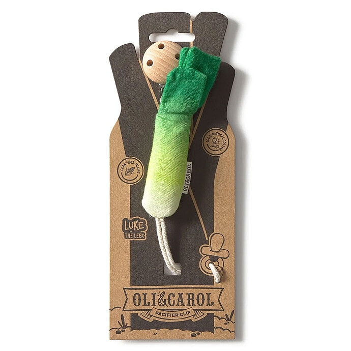 Attache Tétine - Luke le Poireau Oli & Carol