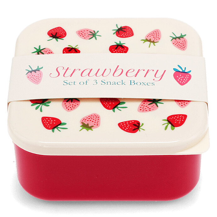 Lot de 3 Boîtes - Little Strawberry Rex London