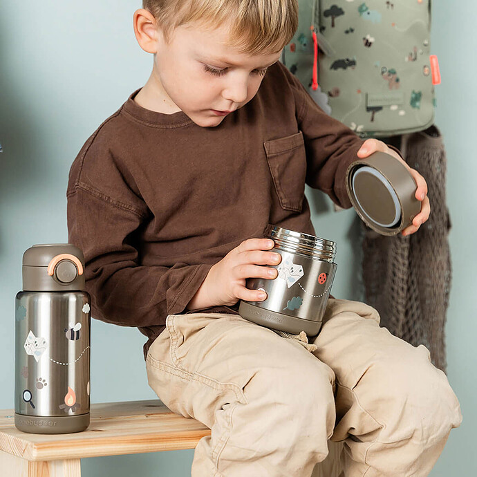 Avis Boîte Repas Isotherme Tiny Trails Sable - 300 ml