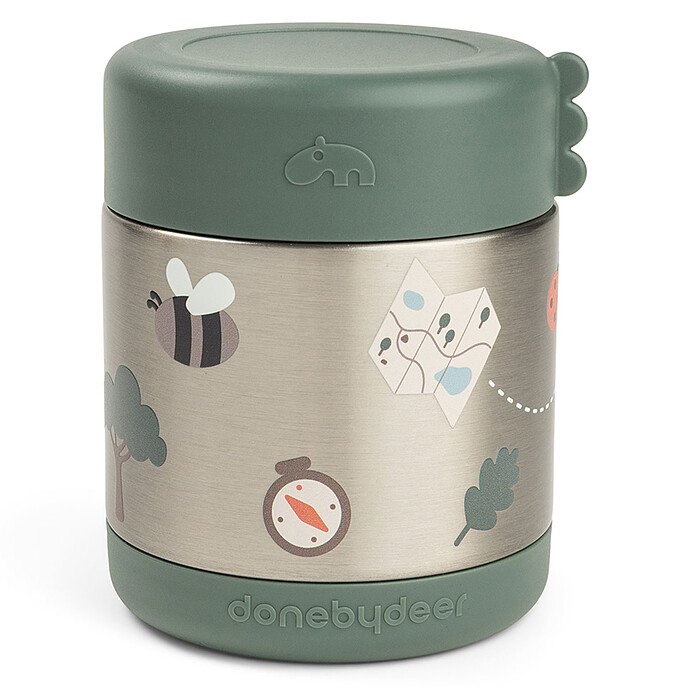 Boîte Repas Isotherme Tiny Trails Vert - 300 ml  Done by Deer