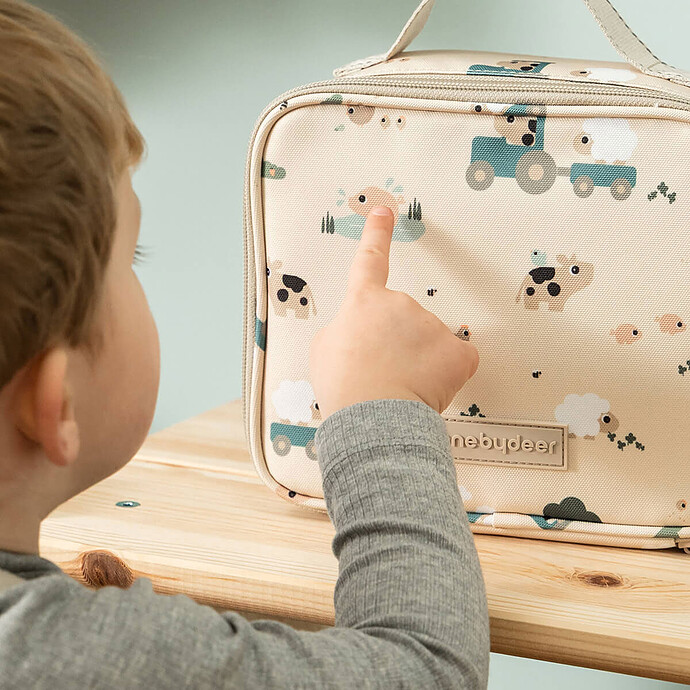 Lunch Bag Isotherme - Tiny Farm Sable pas cher