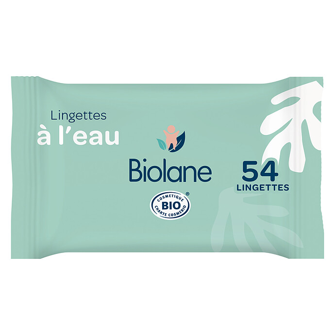 Paquet de 54 Lingettes à l'Eau Biolane