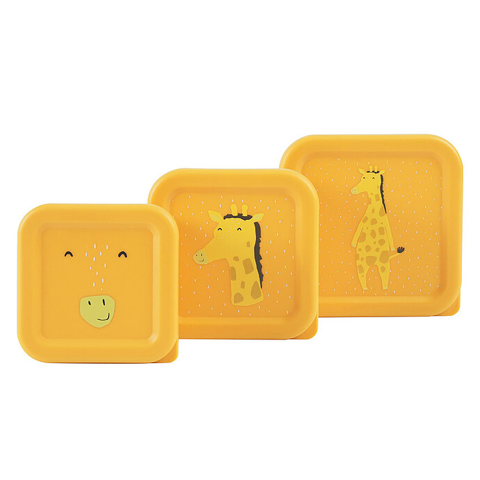 Lot de 3 Boîtes à Goûter - Mr. Giraffe Trixie Baby