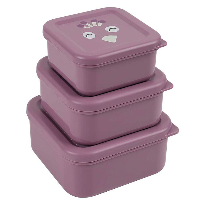 Lot de 3 Boîtes à Goûter - Mrs. Peacock Trixie Baby