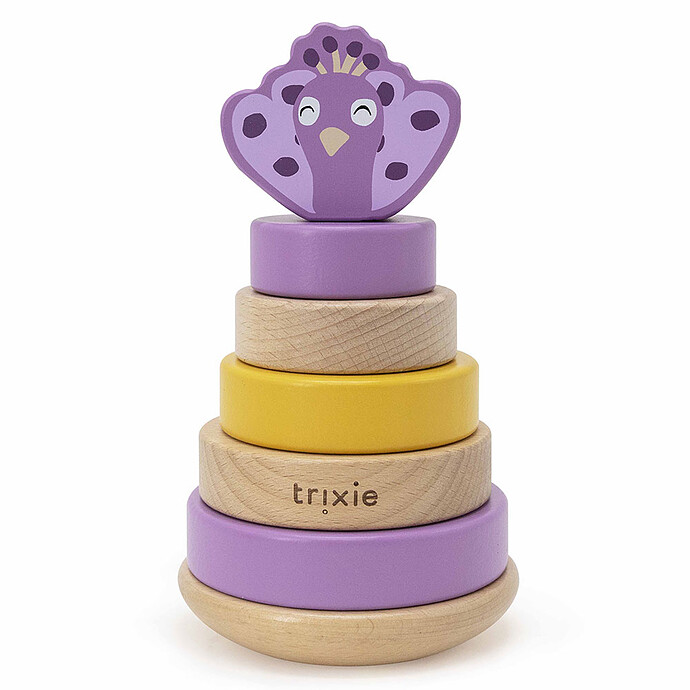 Tour à Empiler en Bois - Mrs. Peacock Trixie Baby