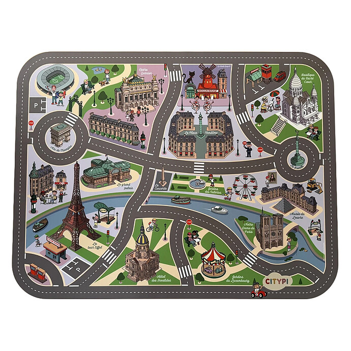 Tapis de Jeu Paris Citypi