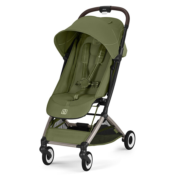 Poussette de Voyage Ultra-compacte Orfeo 2026 Châssis Taupe - Moss Green Cybex