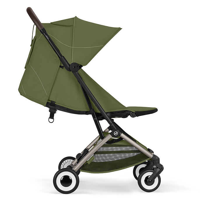 Poussette de Voyage Ultra-compacte Orfeo 2026 Châssis Taupe - Moss Green Cybex