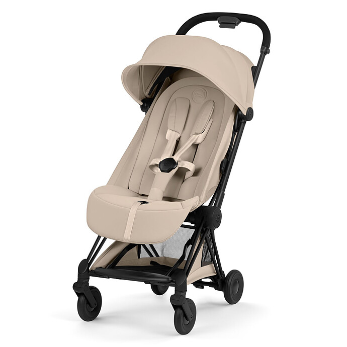 Poussette Ultra-compacte Coyä Style Châssis Matt Black - Cozy Beige Cybex