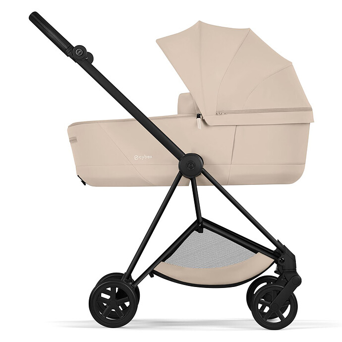 Pack Poussette Mios Confort 2026 Matt Black + Nacelle - Cozy Beige Cybex