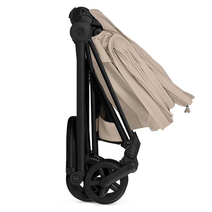 Pack Poussette Mios Confort 2026 Matt Black + Nacelle - Cozy Beige pas cher