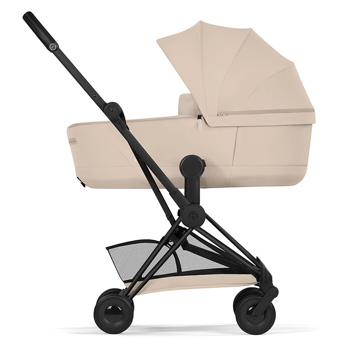 Pack Poussette Coyä Confort 2026 Matt Black + Nacelle - Cozy Beige Cybex