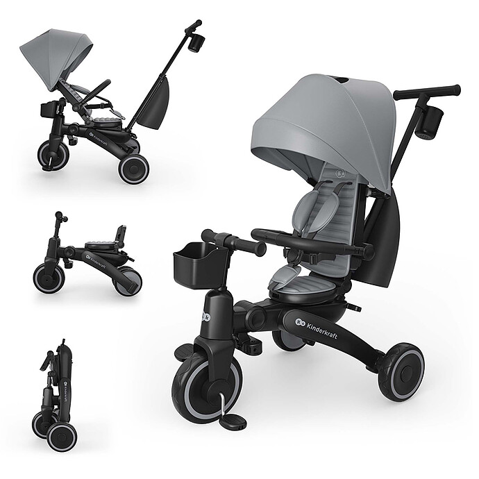 Tricycle JAZZ 3 - Gris Kinderkraft