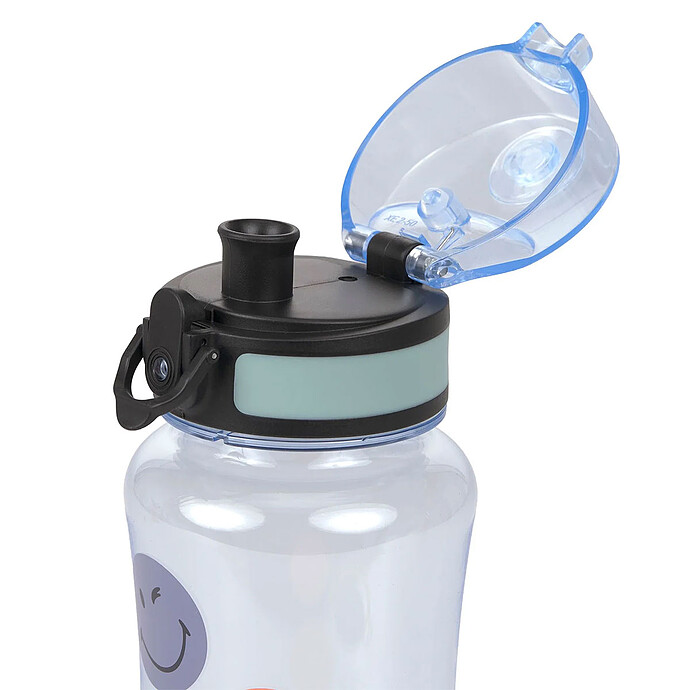 Gourde Smileyworld® Bleu - 420 ml LÄSSIG