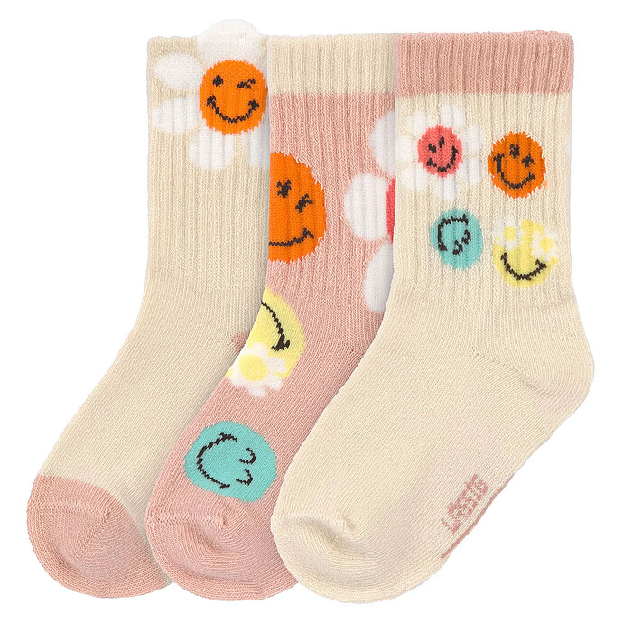 Lot de 3 Paires de Chaussettes SmileyWorld® Dusty Rose- 27/30 LÄSSIG