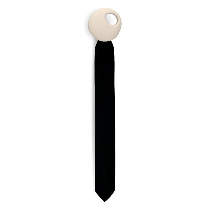 Attache Sucette Pebble - Black & Sand Elhée