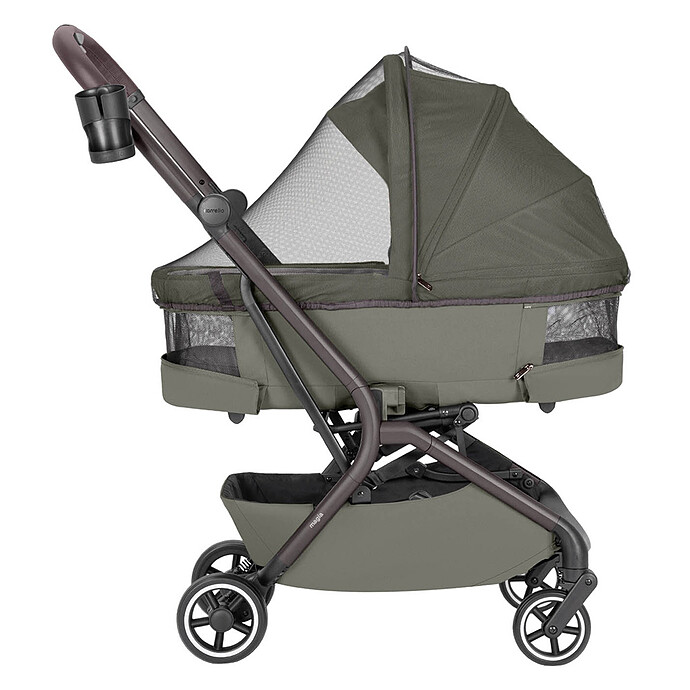 Poussette et Nacelle Pliable Magia - Malted Green pas cher