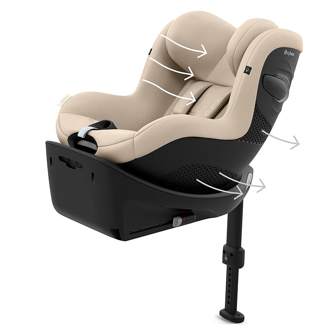 Siège Auto Sirona G3 i-Size Groupe 0+/1 - Almond Beige pas cher