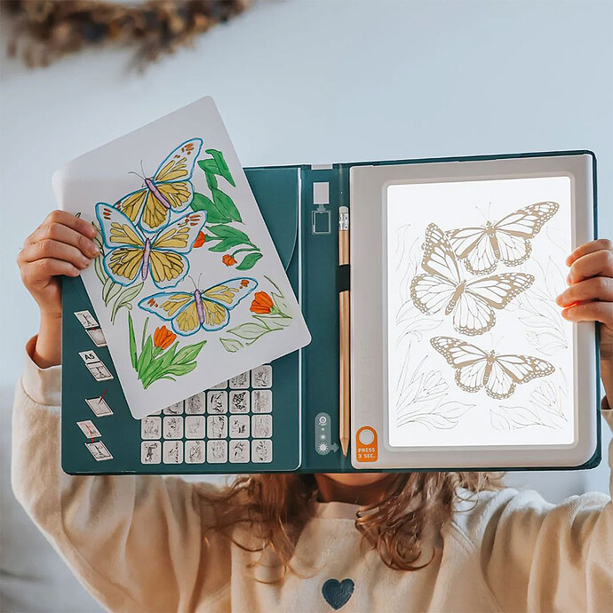 Tablette à Dessin Lumineuse Kidydraw Pad - Animals pas cher