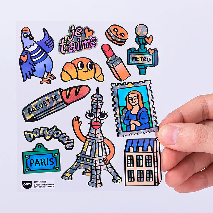 Fabulous Stickers Big - Paris Omy