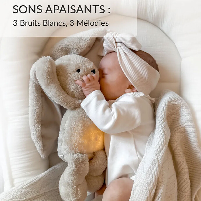 Avis Peluche Veilleuse Lapin - Marron