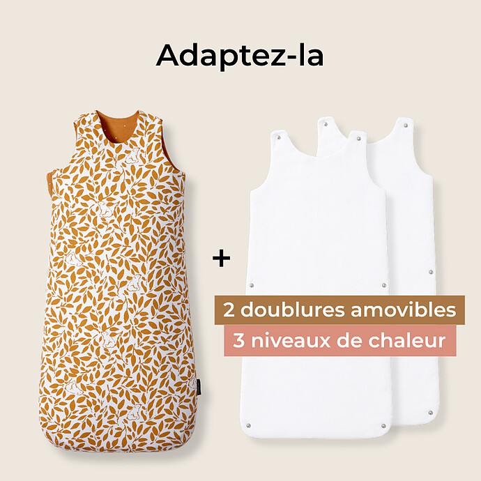 Achat Gigoteuse Evolutive 4 Saisons Ourson - 6/18 Mois