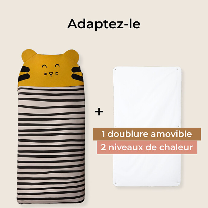 Avis Sac de Couchage 4 Saisons Tigre - 3/6 Ans
