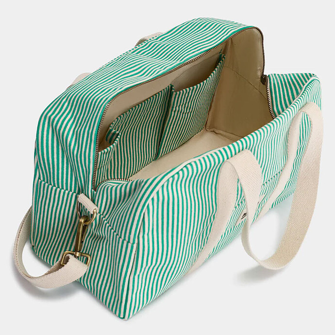 Achat Sac à Langer Charlie - Riviera Rayures Vert