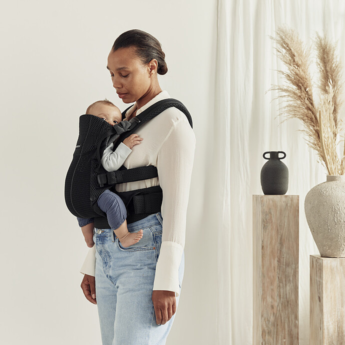 Porte-bébé Harmony 3D Mesh - Noir pas cher