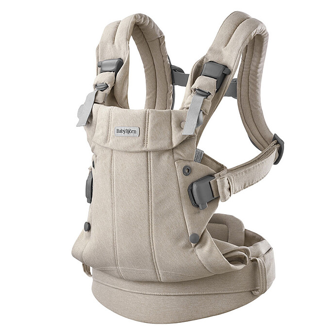 Porte-bébé Harmony Tissé Chiné - Beige Clair BabyBjörn
