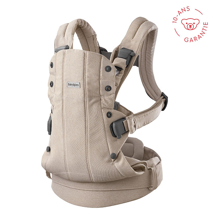 Porte-bébé Harmony Tissé Chiné - Beige Clair BabyBjörn