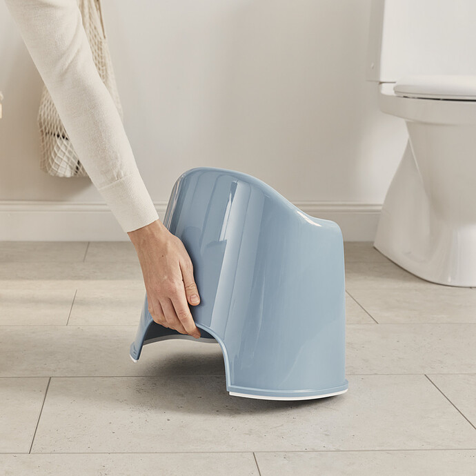 Pot Fauteuil - Bleu Profond et Blanc pas cher