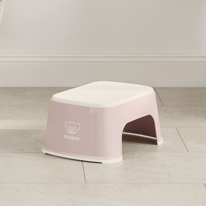Avis Marchepied - Rose Pastel et Blanc