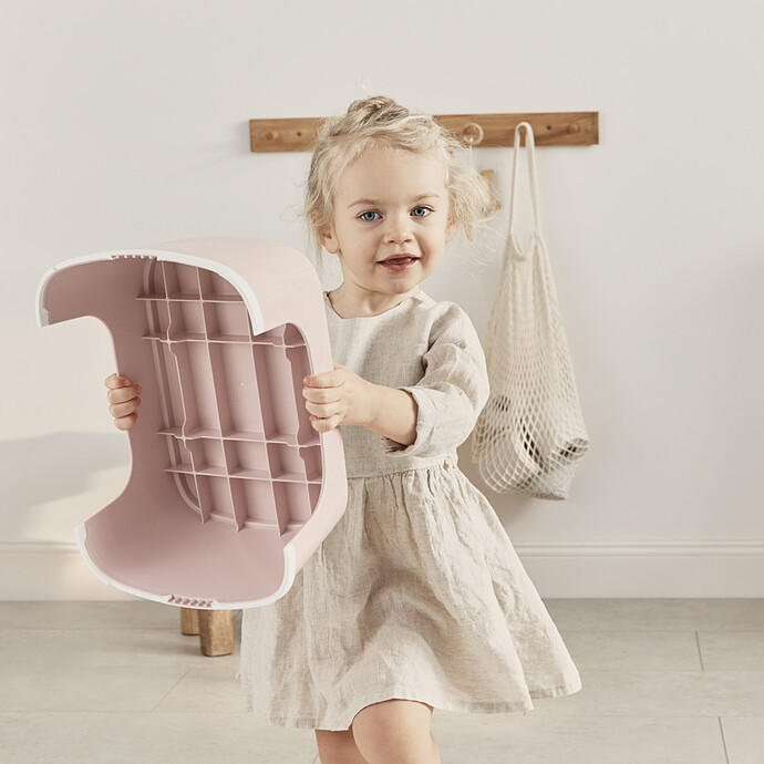 Marchepied - Rose Pastel et Blanc BabyBjörn