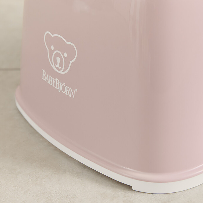 Marchepied - Rose Pastel et Blanc pas cher
