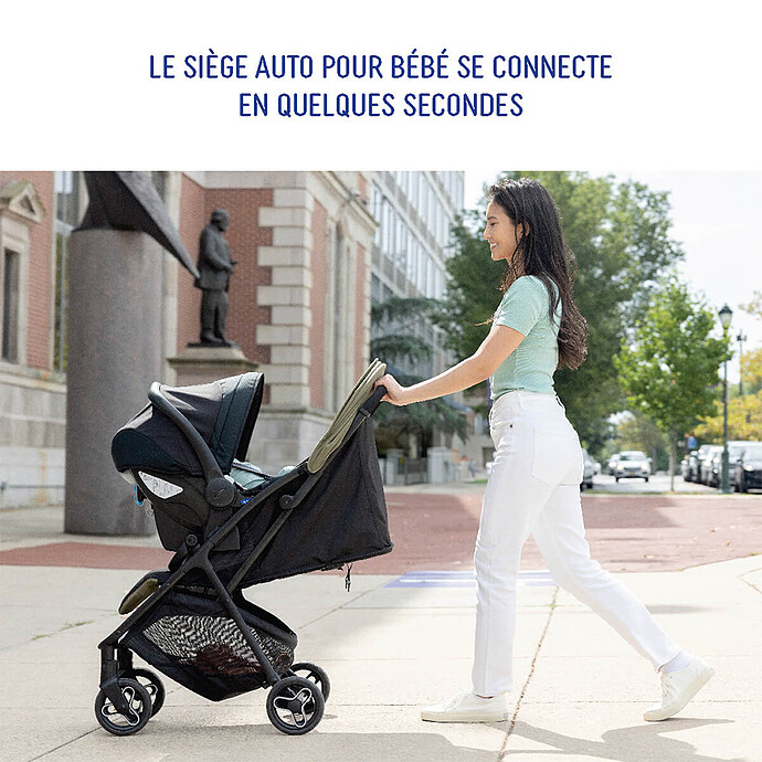 Poussette Duo Myavo et Siège Auto SnugLite - Midnight Black Graco