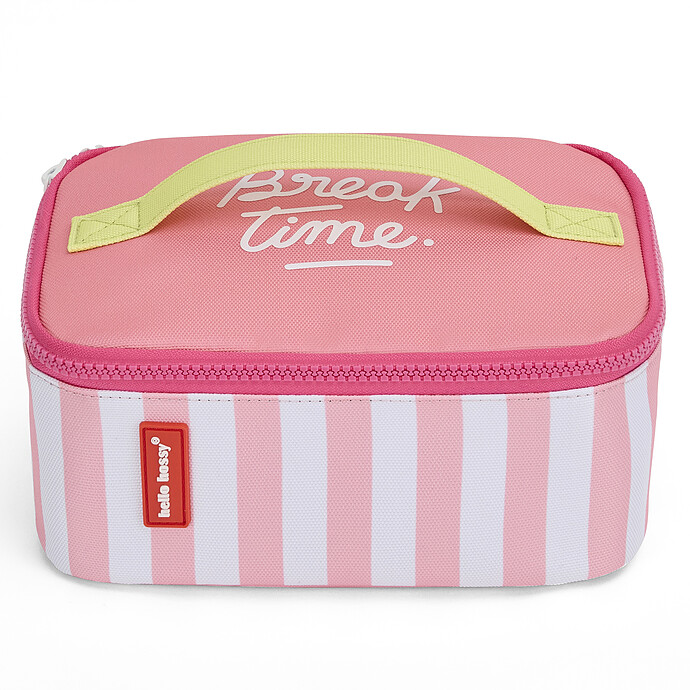 Lunch Bag - Pink Stripes Hello Hossy