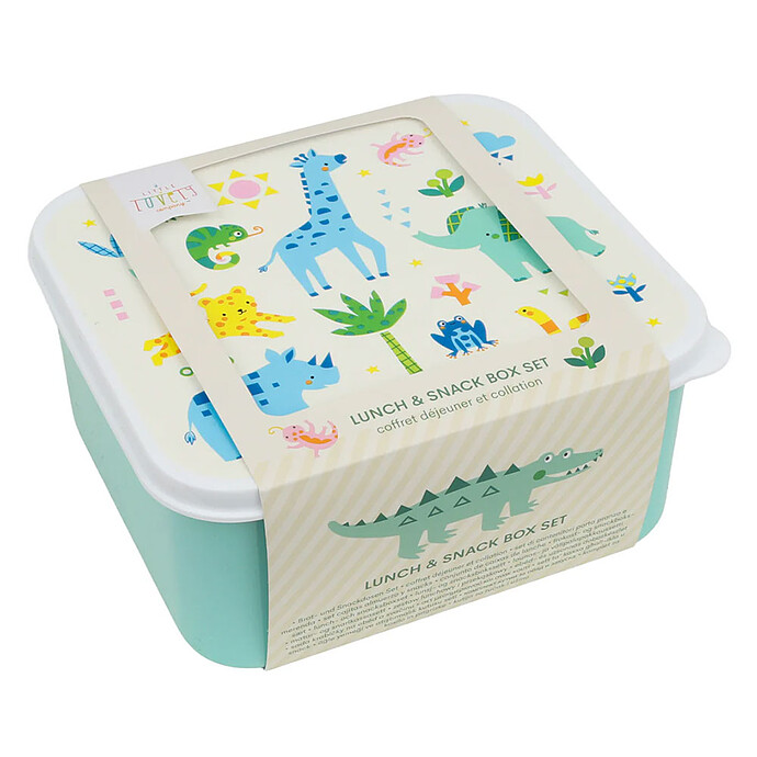 Achat Lot de 4 Boîtes à Goûter - Jungle