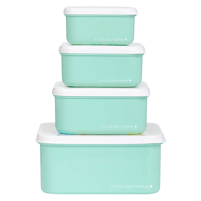 Avis Lot de 4 Boîtes à Goûter - Jungle