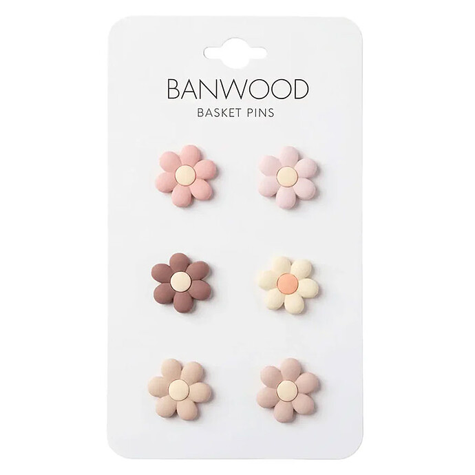 Charms Pins Pour Panier Banwood - Fleurs Banwood
