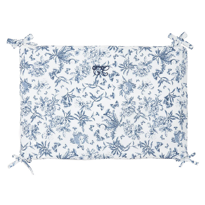 Tour de Lit - Toile de Jouy Bleu  Tartine et Chocolat