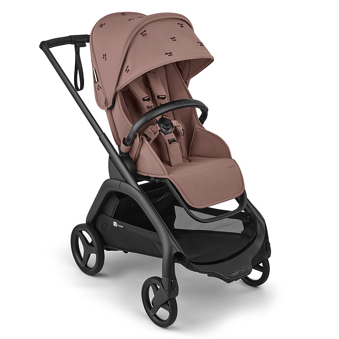 Poussette Citadine Complète Dragonfly Plus x Konges Sløjd Châssis Noir - Dusty Pink Bugaboo