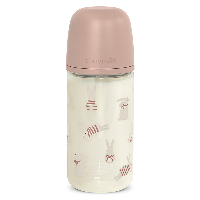 Biberon Verre Tétine Symétrique SX Pro Wonderland Pink - 240 ml Suavinex