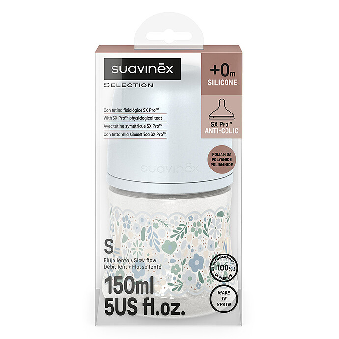 Avis Biberon Tétine Symétrique SX Pro Wonderland Blue Liberty - 150 ml