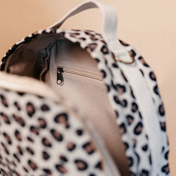 Sac à Dos à Langer Tokyo - Léopard Clay pas cher