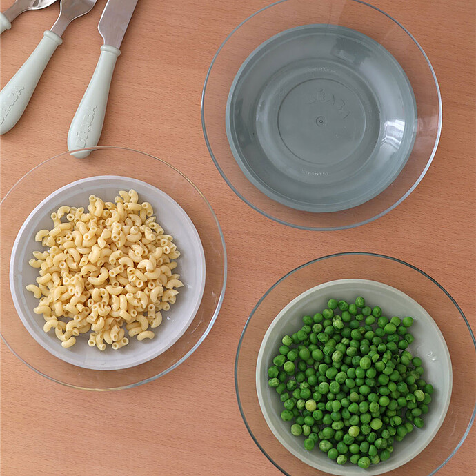 Achat Set Assiettes Verre 3 Pièces - Misty Green