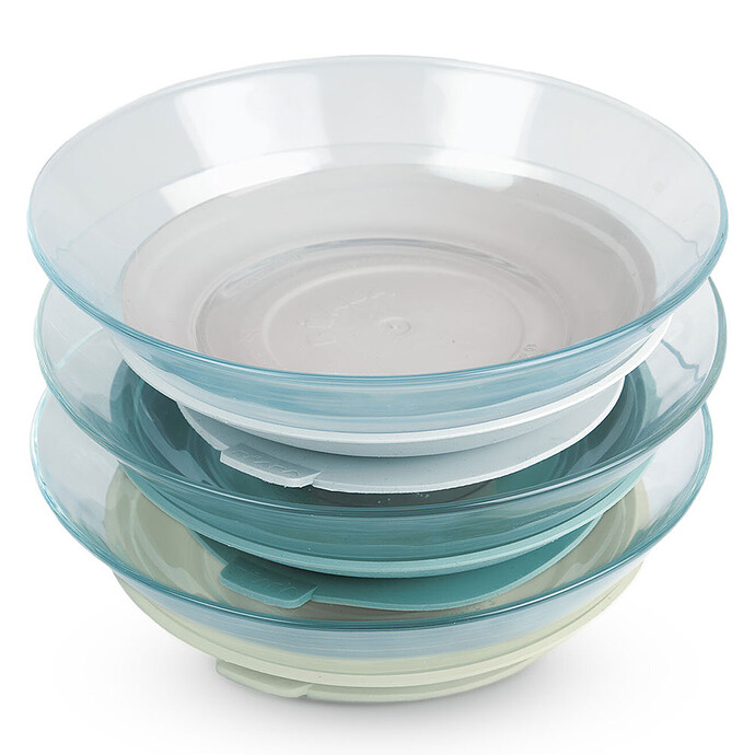 Set Assiettes Verre 3 Pièces - Misty Green BÉABA