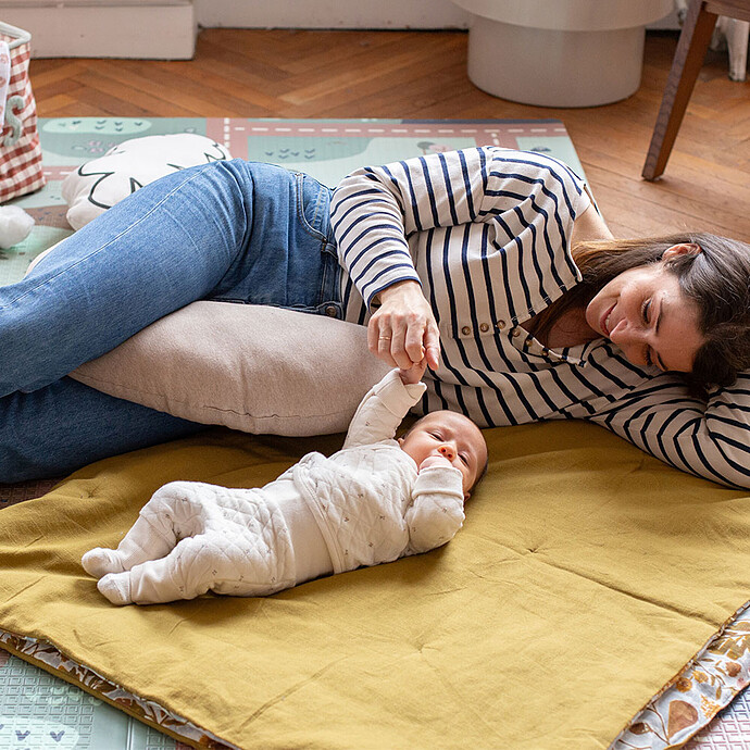 Coussin Little Warmy Jersey - Heather Clay pas cher