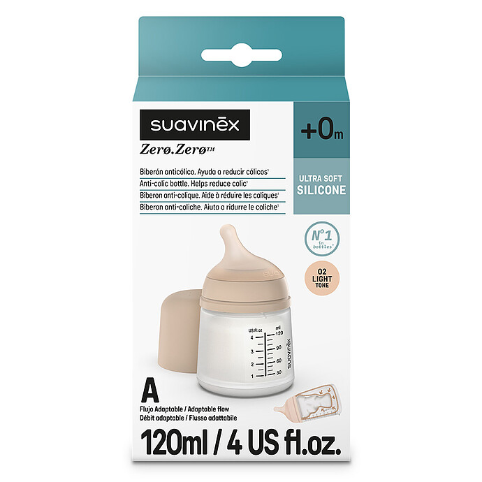 Avis Biberon Anti-Colique Zerø.Zerø Spécial Allaitement Light - 120 ml